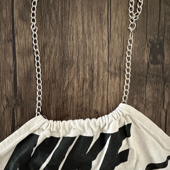 Iamkoko Vintage Reworked Crop Top with Ties - Picture 3 of 4